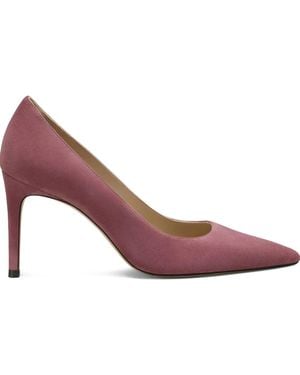 Stuart Weitzman 85Mm Stuart Power Pointed-Toe Court Shoes - Pink