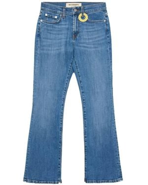 Roy Rogers Faded Flared-Leg Jeans - Blue