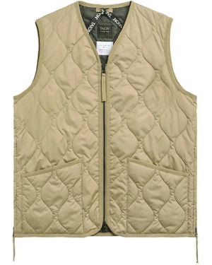 Taion V-Neck Down Gilet - Natural