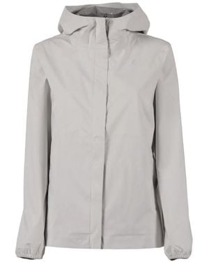 K-Way Stretch Hooded Jacket - Grey