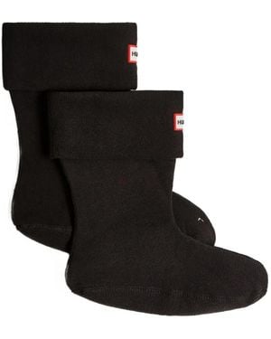HUNTER Socken Mit Fleece-Bündchen - Schwarz