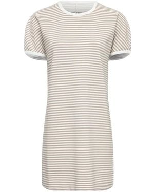 MM6 by Maison Margiela Striped Mini Dress - White