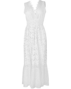 Temptation Positano Belice Broderie-Anglaise Dress - White