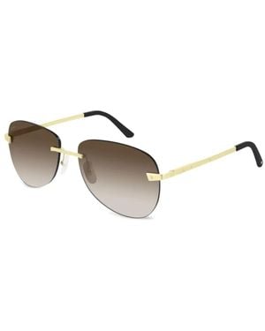 Cartier Santos De Cartier Sunglasses - Metallic