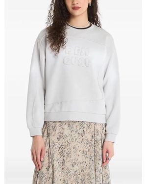 Desigual Logo-Embroidered Sweatshirt - Grey