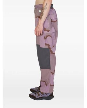 RE-WORKED Camouflage Paneled Pants - Pink