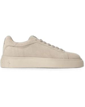 Cesare Paciotti Venus Unite Suede Trainers - Natural