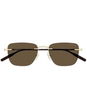 Montblanc Square-Frame Sunglasses - Metallic