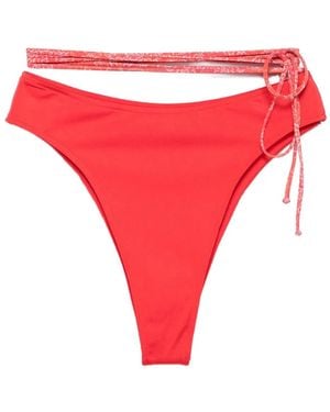 Roberta Einer X Kiss 'N Thrill Sienna High-Rise Bikini Bottoms - Red