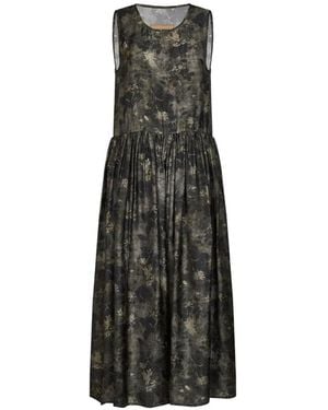 Uma Wang Ardal Floral-Detail Midi Dress - White