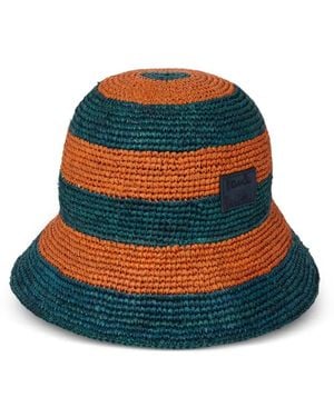 Paul Smith Striped Bucket Hat - Blue