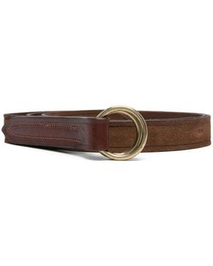 Eleventy Ceinture En Cuir À Boucle - Marron