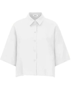 DRYKORN Yarika Linen Short-Sleeve Blouse - White