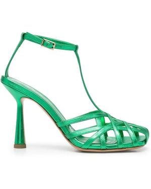 Castagna Lidia Caged Sandals - Green