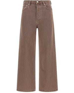 Agolde Ren Katoenen Jeans - Bruin