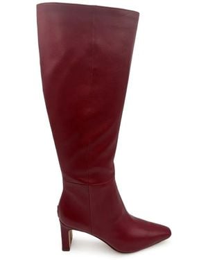 Sam Edelman Bottes Sylvia En Cuir - Red
