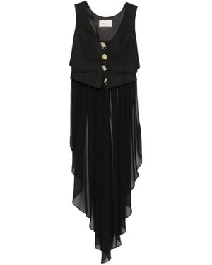 Blumarine Weste Mit Asymmetrischem Saum - Schwarz