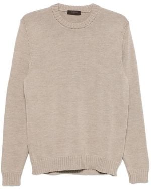 Zanone Gerippter Pullover - Natur