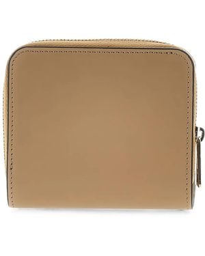 Tod's Logo-Plaque Leather Wallet - Natural