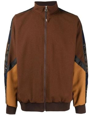 Toga Virilis Maglione Con Design Color-Block - Marrone