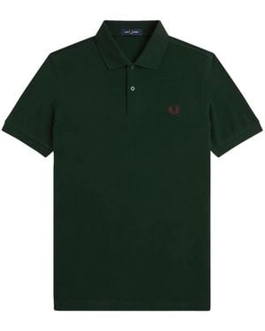Fred Perry Polo À Détail De Logo - Green