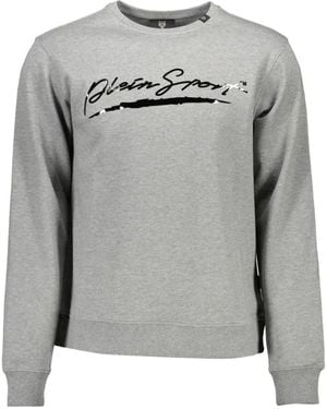 Philipp Plein Logo-Print Jumper - Grey