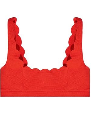 Marysia Swim Mini Palm Springs Bikinitop Met Gewelfde Afwerking - Rood
