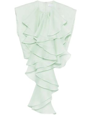 Viktor & Rolf Top Con Volantes A Capas - Verde