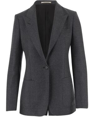 Tagliatore Peak-Lapels Single-Breasted Blazer - Black
