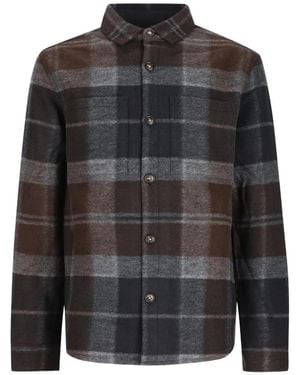 Barbour Woodlane Check-Pattern Button-Down Shirt - Black
