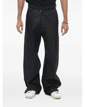 Off-White c/o Virgil Abloh Logo-Embroidered Cargo Trousers - Black