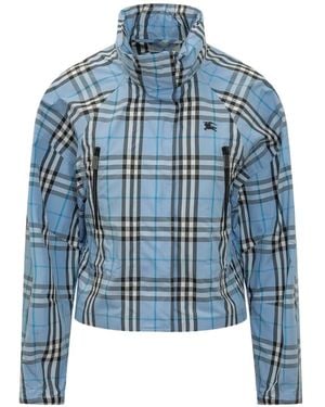 Burberry Layham Checked Jacket - Blue
