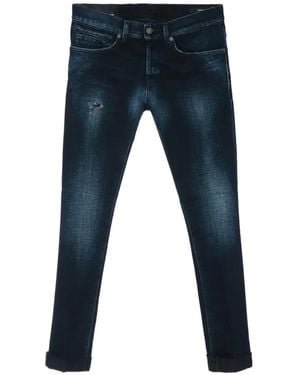 Dondup Jean George À Effet Usé - Blue