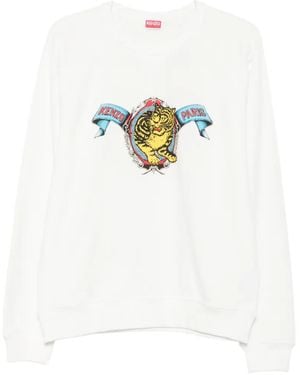 KENZO Sudadera Tiger Academy - Blanco
