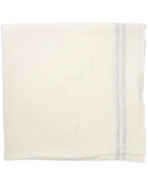 Comme des Garçons X William Welstead Stripe-Detail Scarf - Natural
