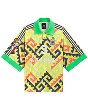adidas X Willy Chavarria Aop Goalkeeper Geometric-Print T-Shirt - Green