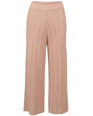 Baobab Pointelle-Knit Wide-Leg Pants - White