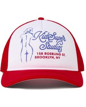 Kidsuper Printed Trucker Hat - Red