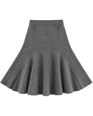 Seventy Flared Midi Skirt - Grey