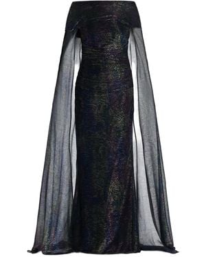 Talbot Runhof Schulterfreies Kleid - Schwarz