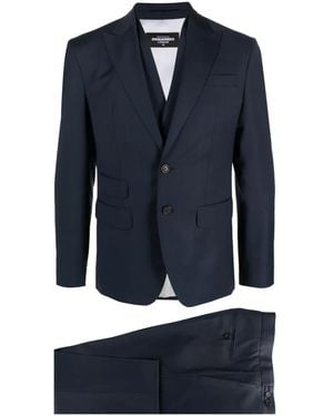 DSquared² Single-Breasted Three-Piece Suit - Blue
