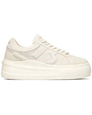 Barracuda Logo-Print Trainers - Natural