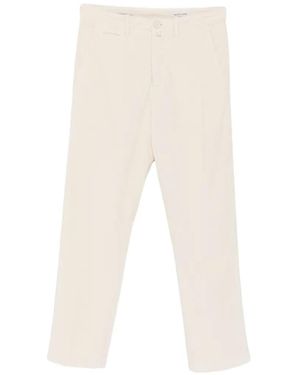 Jacob Cohen Pantalon Droit Justin En Velours Côtelé - White