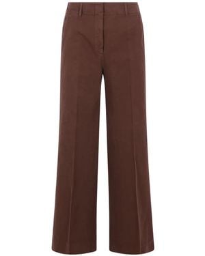 Incotex Wide-Leg Pants - Brown