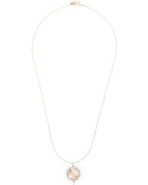 PERSÉE 18Ct Compass Diamond Necklace - White