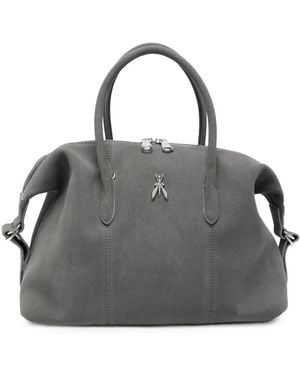 Patrizia Pepe New Business Suede Tote Bag - Grey