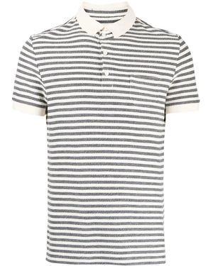 Private Stock Gestreept Poloshirt - Zwart