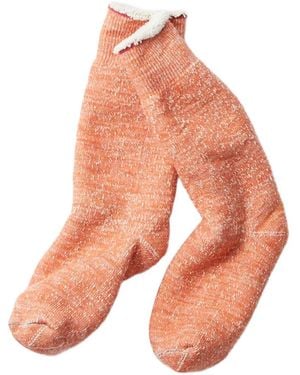 RoToTo Chaussettes À Design Superposé - Orange
