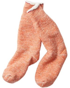 RoToTo Double-Face Crew Socks - Orange