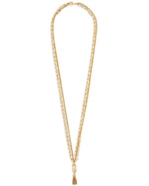 Balmain Sync Long Necklace - White